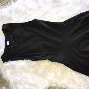 Womens Hollister Black Dress w/ Open Back